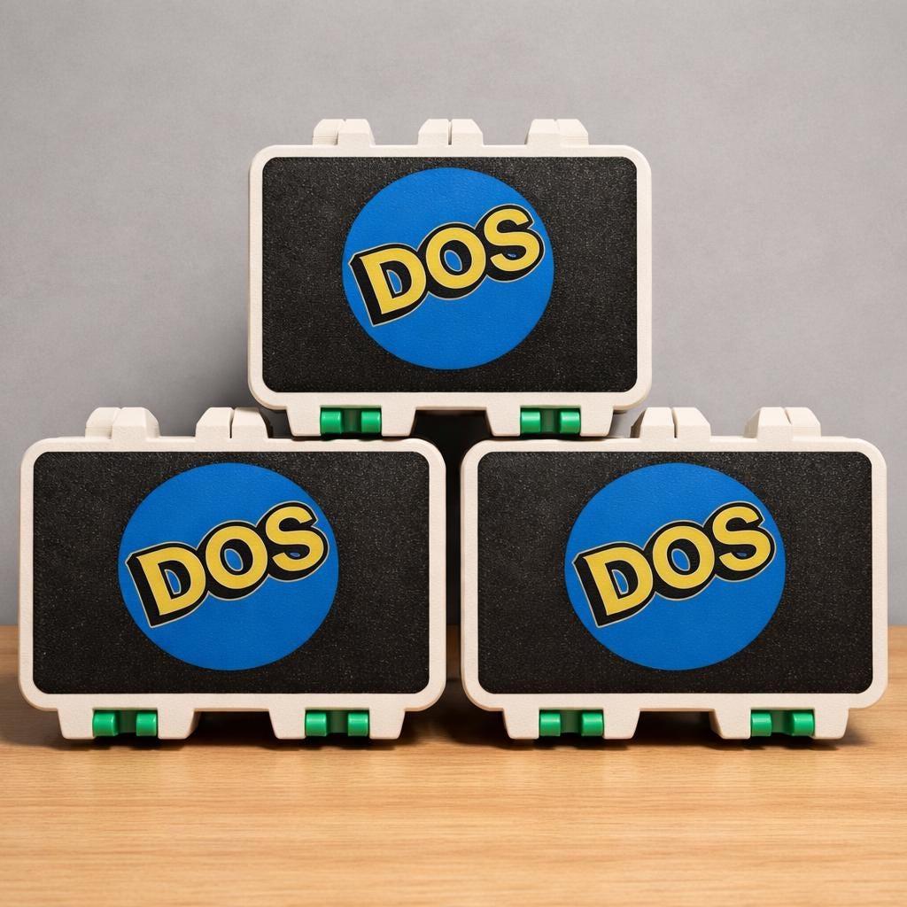 3D Printed DOS Game Storage Box | Retro Card Game Organizer | Compatible with DOS by UNO | Fun Gift for Game Lovers & Collectors