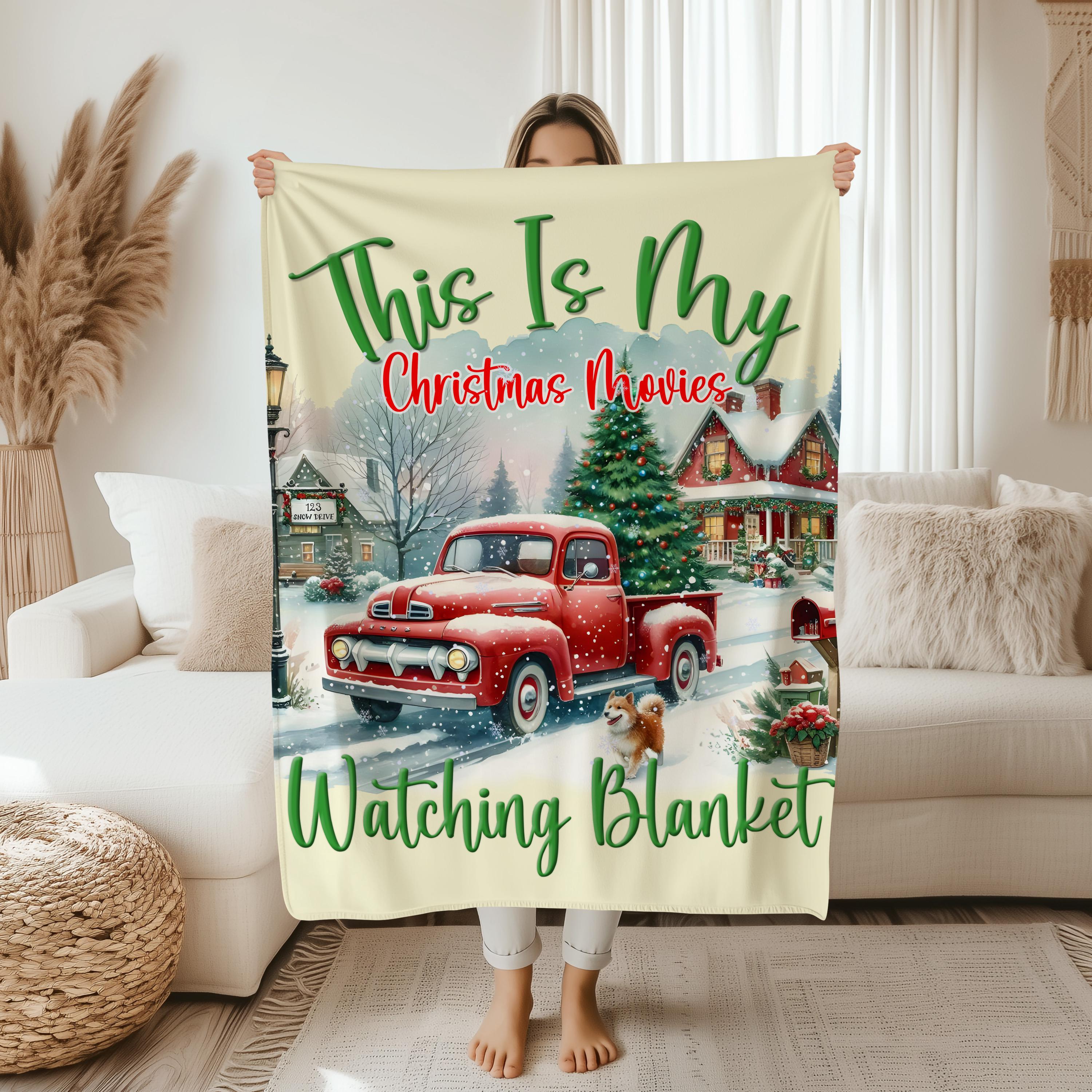 This is My Christmas Movies Watching Blanket,Christmas Blanket Gift, Family Christmas Blanket,Christmas Movie Blanket, Christmas Gift