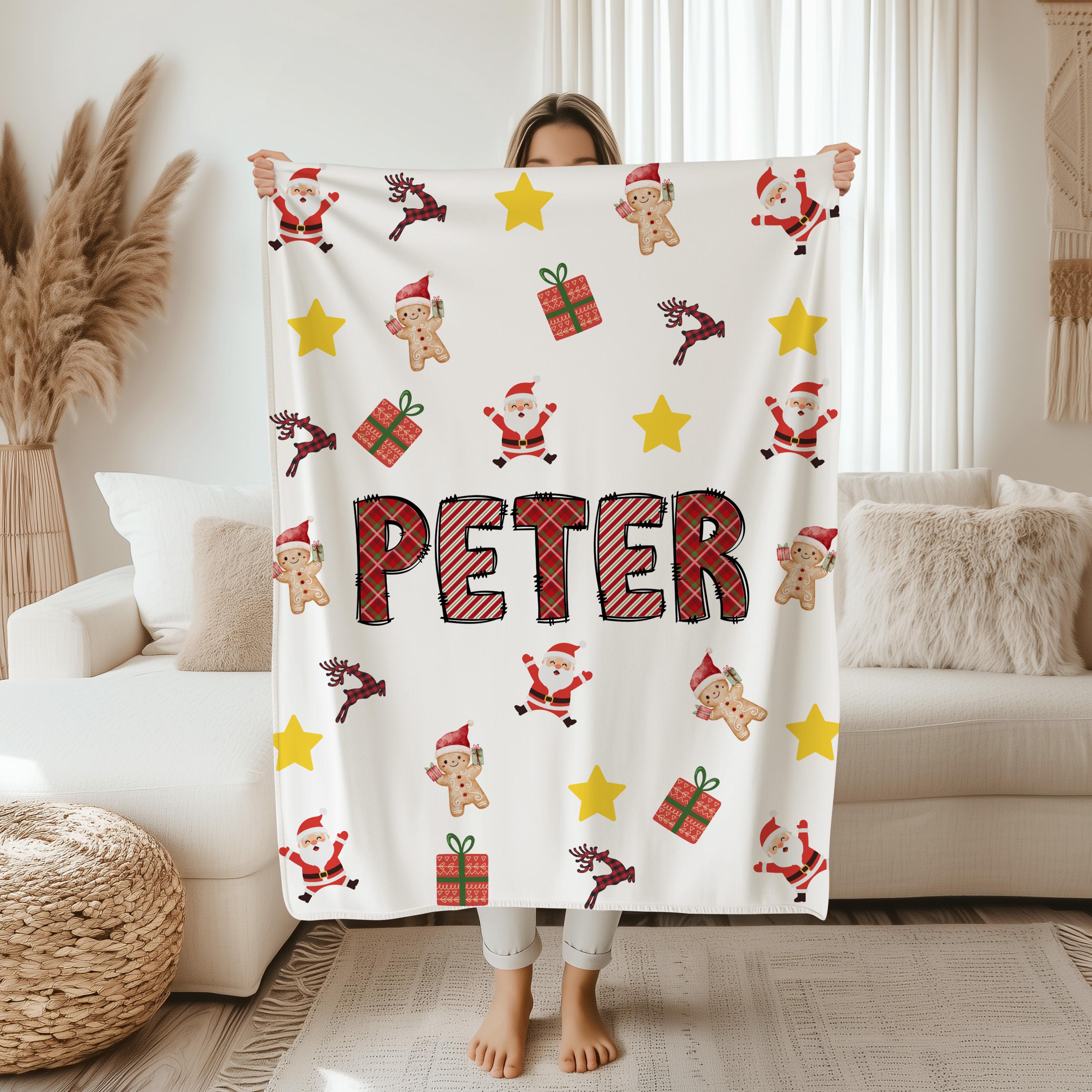 Personalized Christmas Blanket: Cozy Minky, Fleece & Sherpa Throw, tapestry, ==