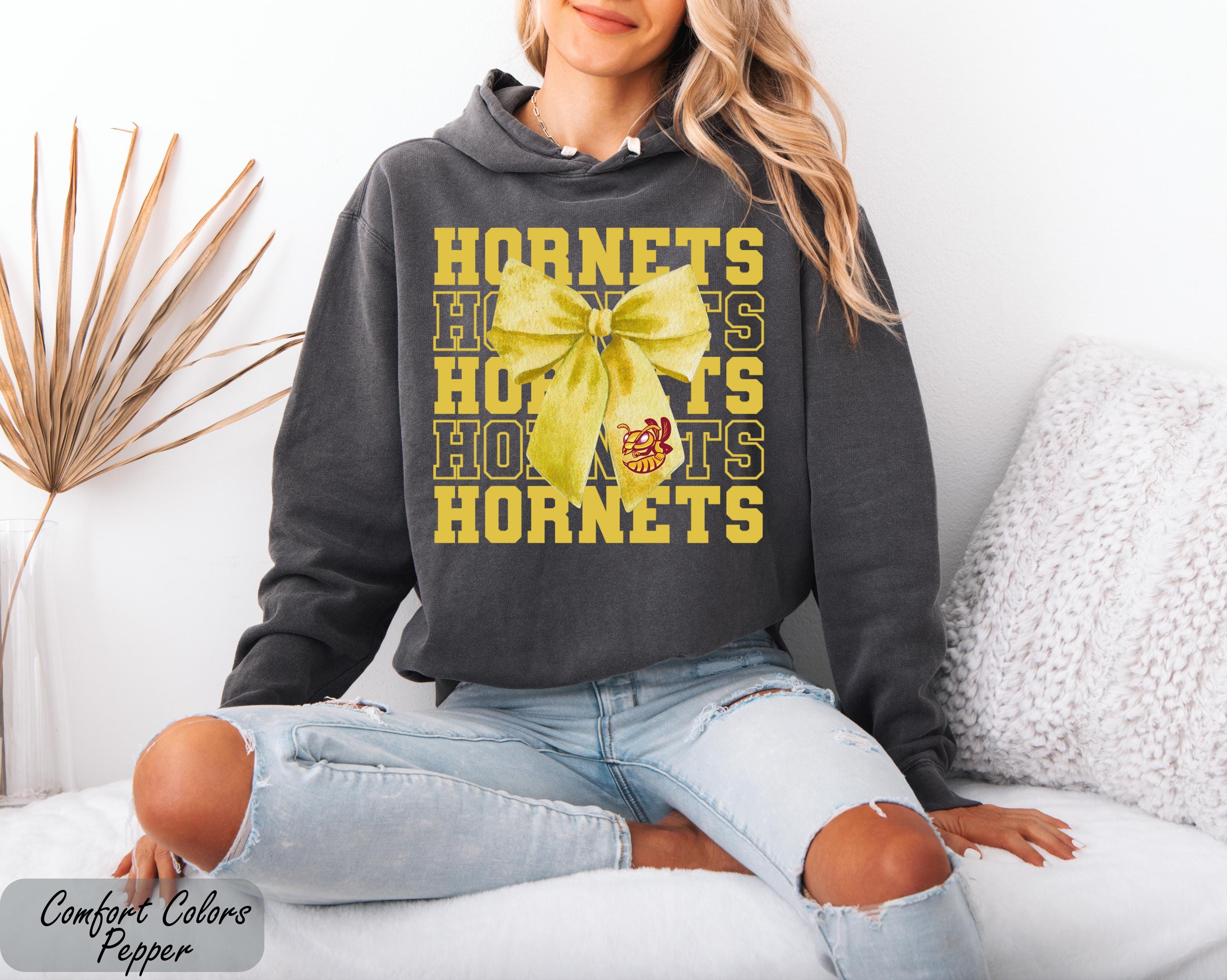 Comfort Colors Favorite Team Mascot Hoodie, GameDay Sweatshirt, Back to School Hoodie, Coquette Team Mascot Sweatshirt, Customized Hoodie