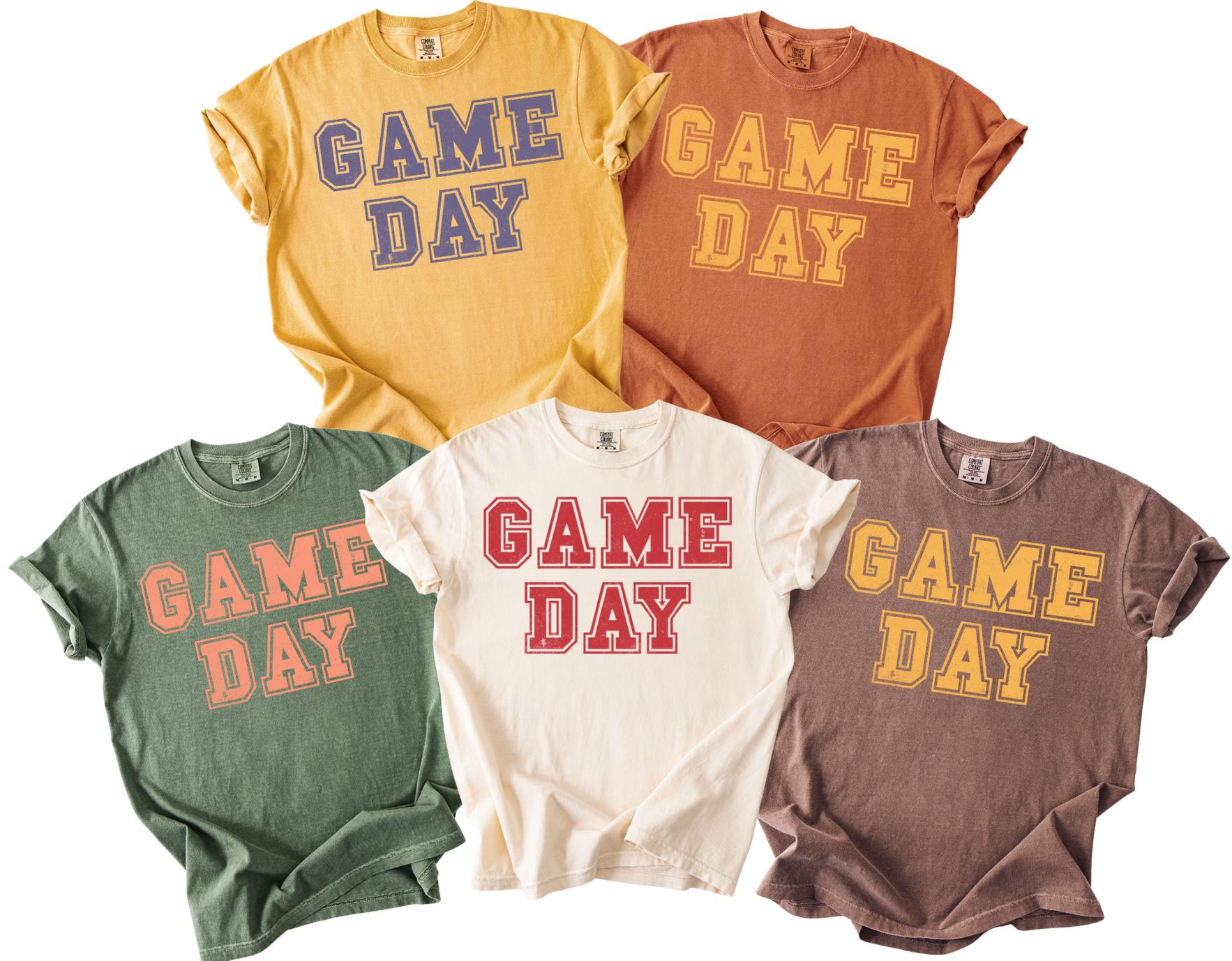 Game Day Shirt,Football Tailgate Outfit,School Game Day Tee,Game Day Mom Shirt,Cozy Sports Fan Tee,Football Season Game Day,Women Football