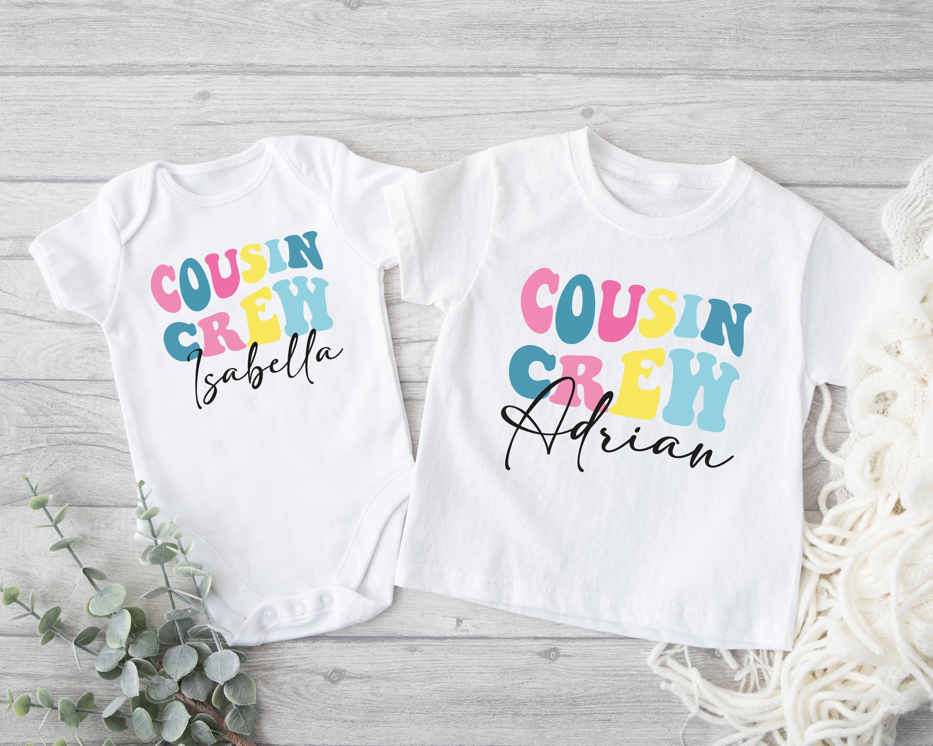Personalized Groovy Cousin Crew Kids Shirt,Retro Custom Matching Cousins Shirts,Cousin Crew Toddler Shirt,Custom Kids Name Shirt,Cousin Tee
