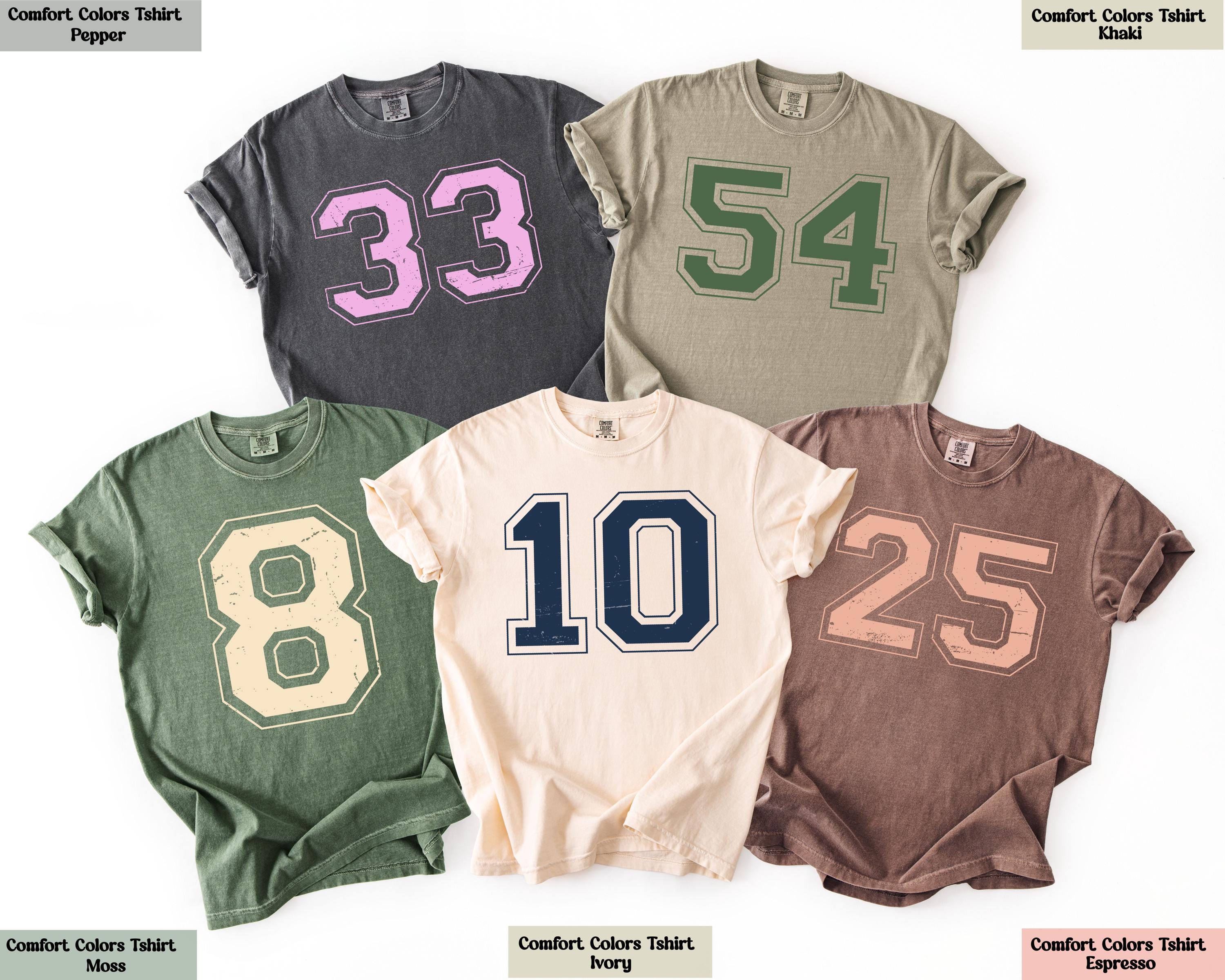 Custom Jersey Number Shirt, Custom Number Shirt, Game Day Shirt, Custom Jersey Shirt, Custom School Team Number Shirt, College Football Tee