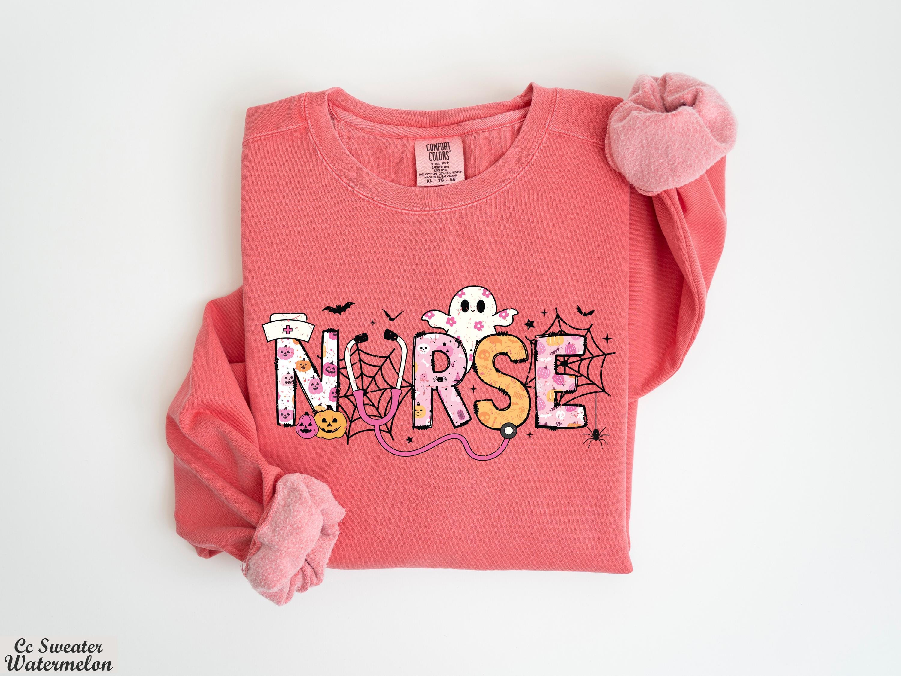 Spooky Nurse Sweatshirt,Halloween Nurse Sweatshirt,Nurse Fall Sweater,Thanksgiving Medical Team Sweatshirt,Cute Nurse Sweatshirt,RN Sweater