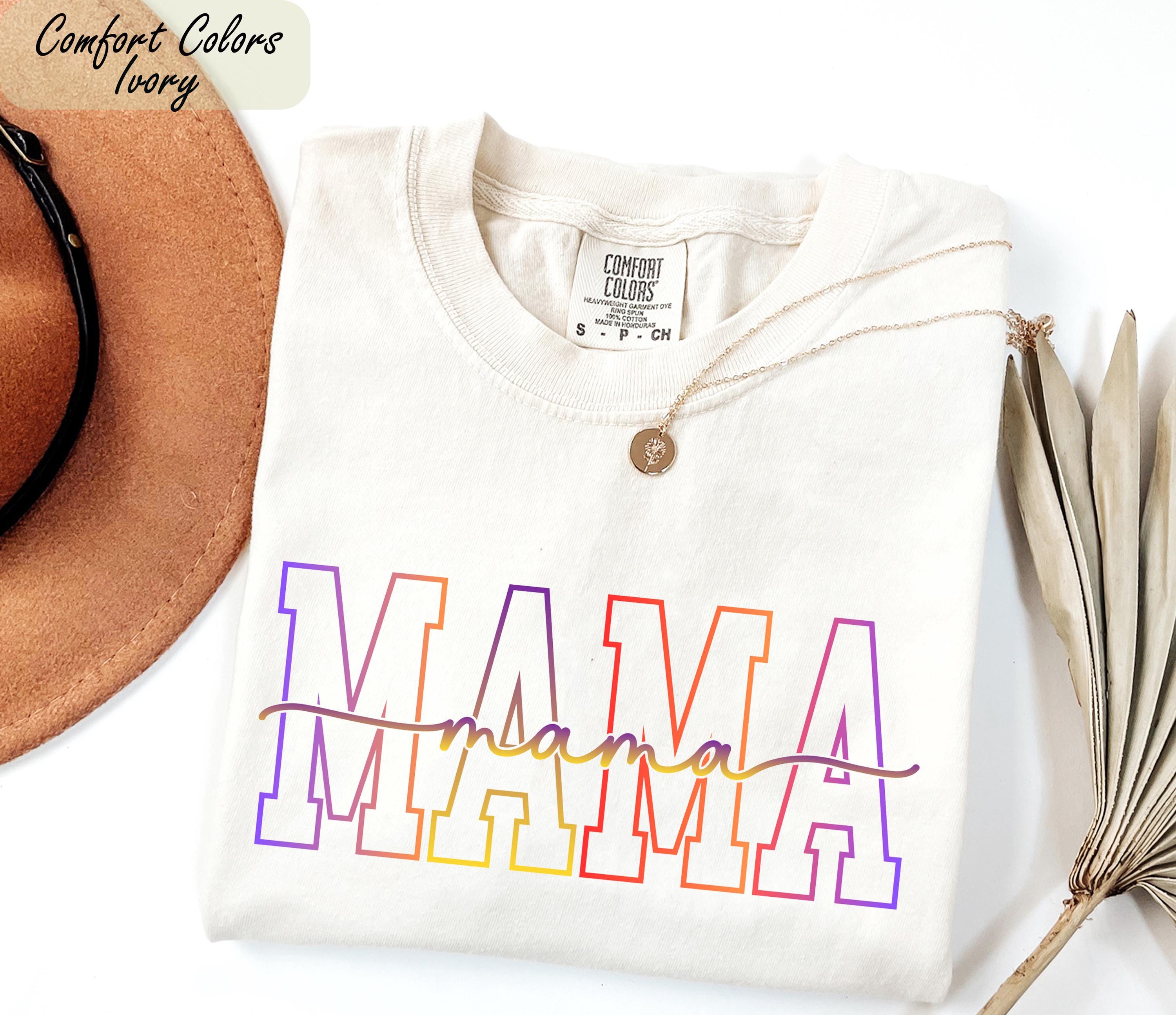 Comfort Colors® Mama Shirt, Gift From Daughter Son, Birthday Gift For Her, Cool Mom Shirt, Pregnancy Announcement, Mother's Day Gift Shirt