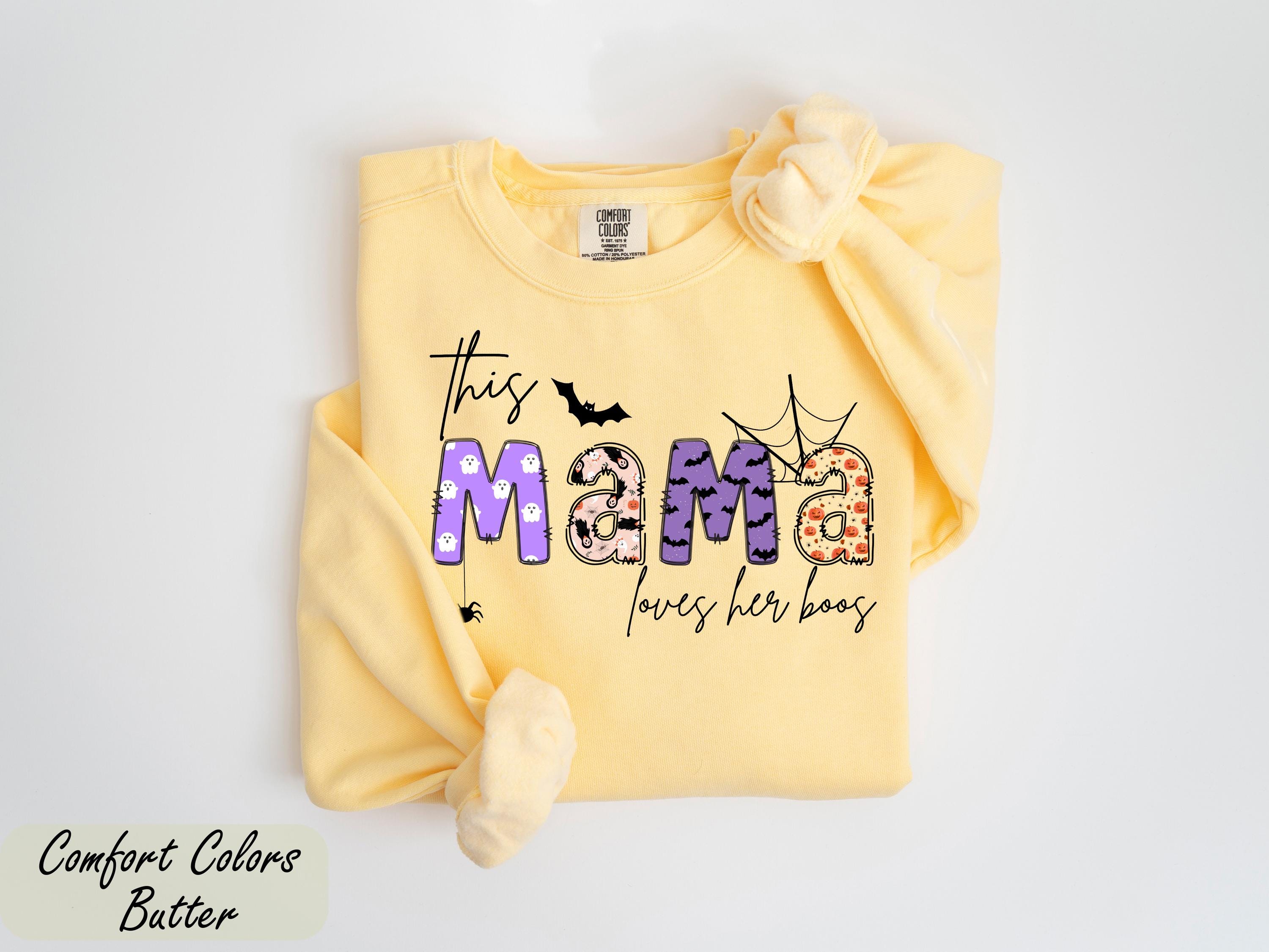 This Mama Loves Her Boos Sweatshirt, Mama Witchy Sweatshirt, Funny Halloween Crewneck, Halloween Mama Shirt, Spooky Season Mama Crewneck