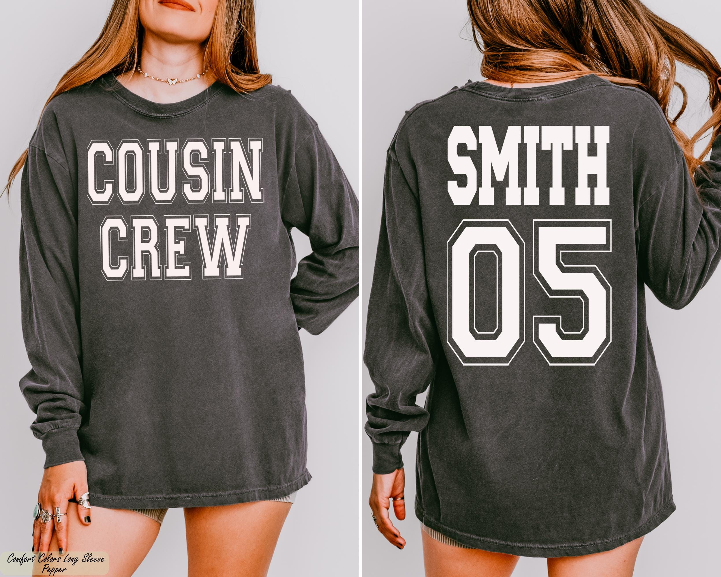 Personalized Cousin Crew Shirts, Family Reunion Shirt, Family Name Matching Shirt, Custom Matching Cousins With Names Tees, Cousin Gift