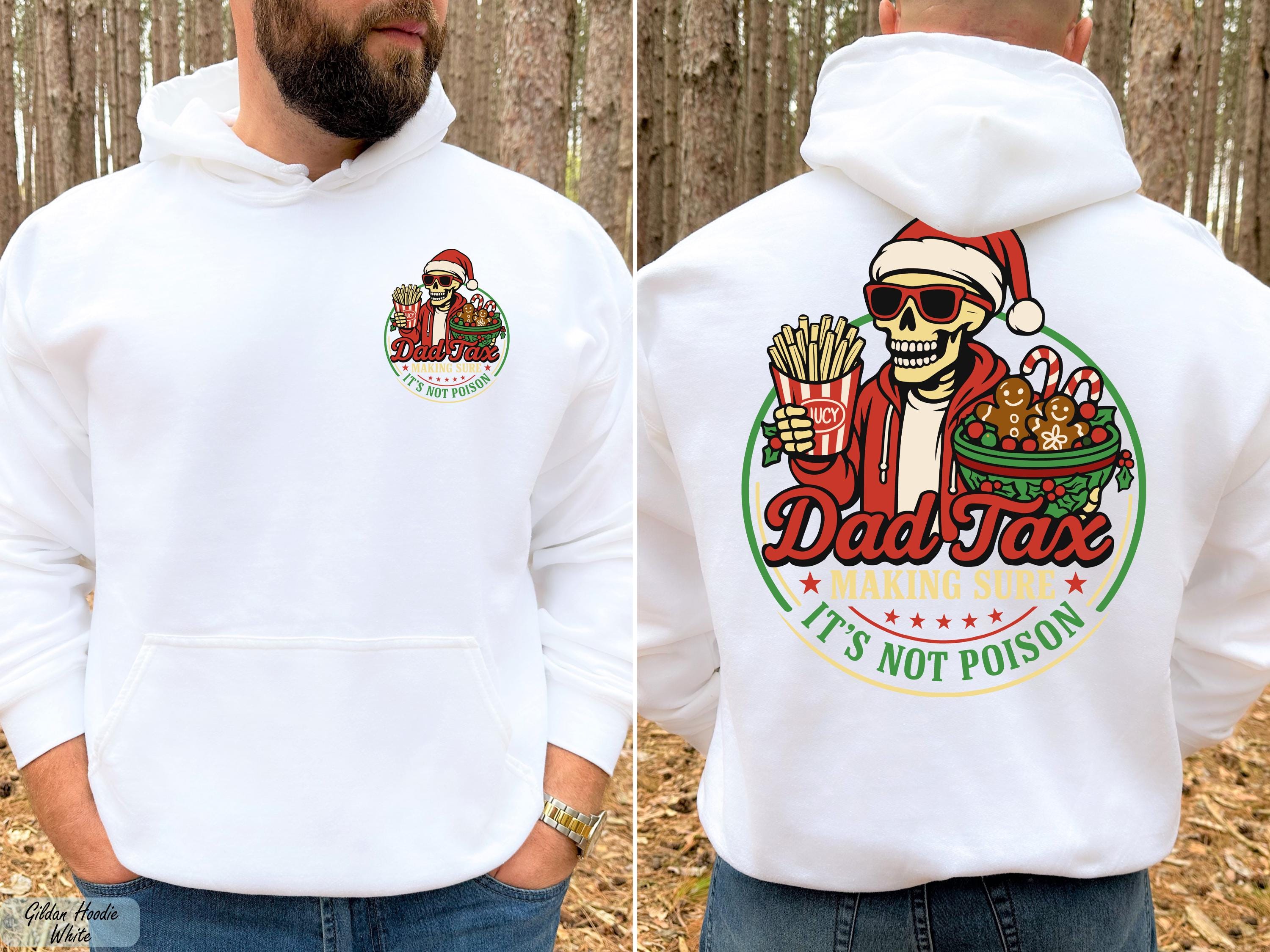 Funny Dad Tax Christmas Hoodie, Humorous Hoodie for Dad, Christmas Dad Hoodie, Dad Jokes Pullover, Funny Dad Tax Sweatshirt, Husband Gift