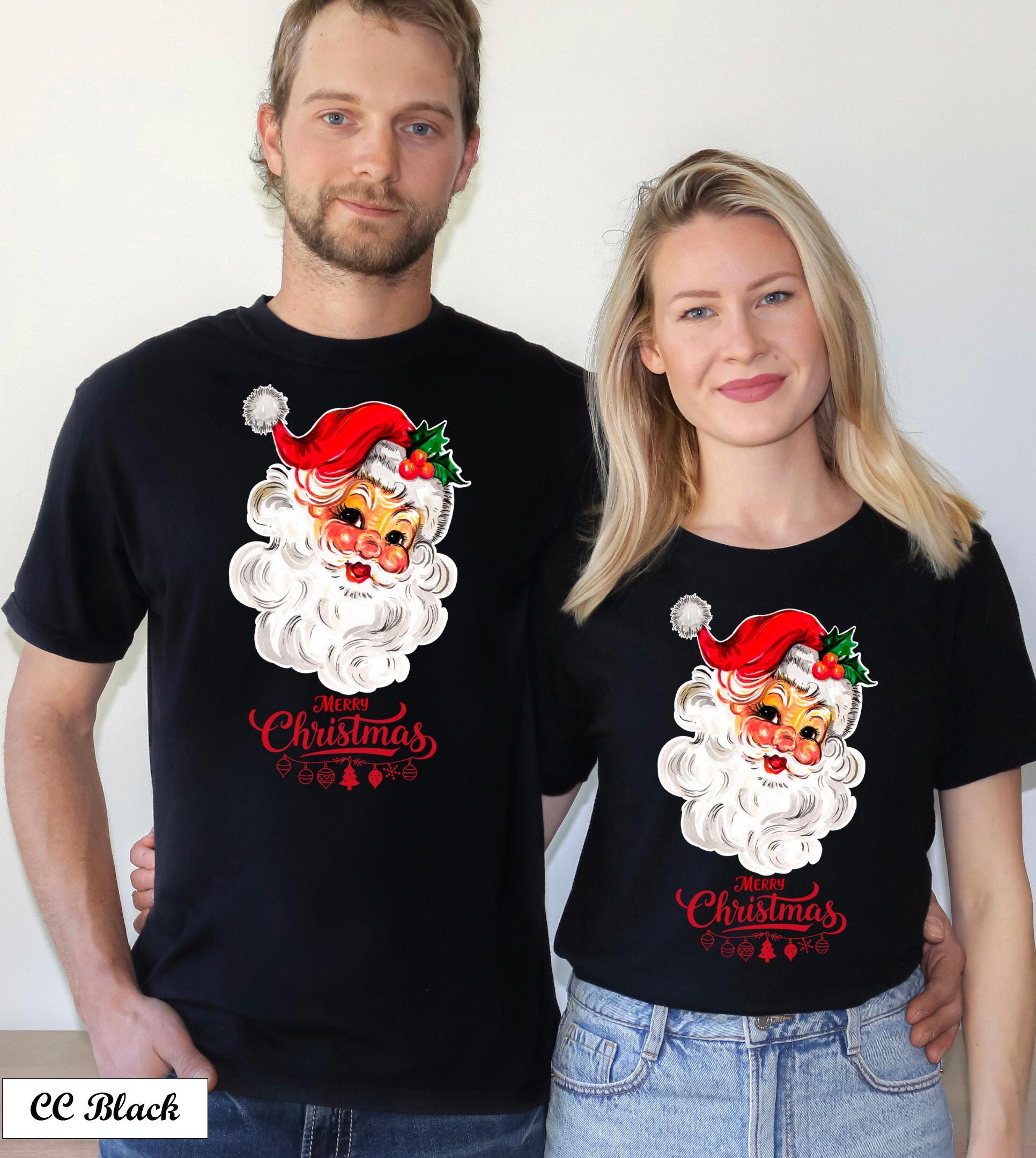 Merry Christmas Santa Shirt,Santa Claus Tee, Santa Christmas Shirt, Christmas Party Tee, Jolly Holidays,Festive Vibes, XMas Party T-Shirt