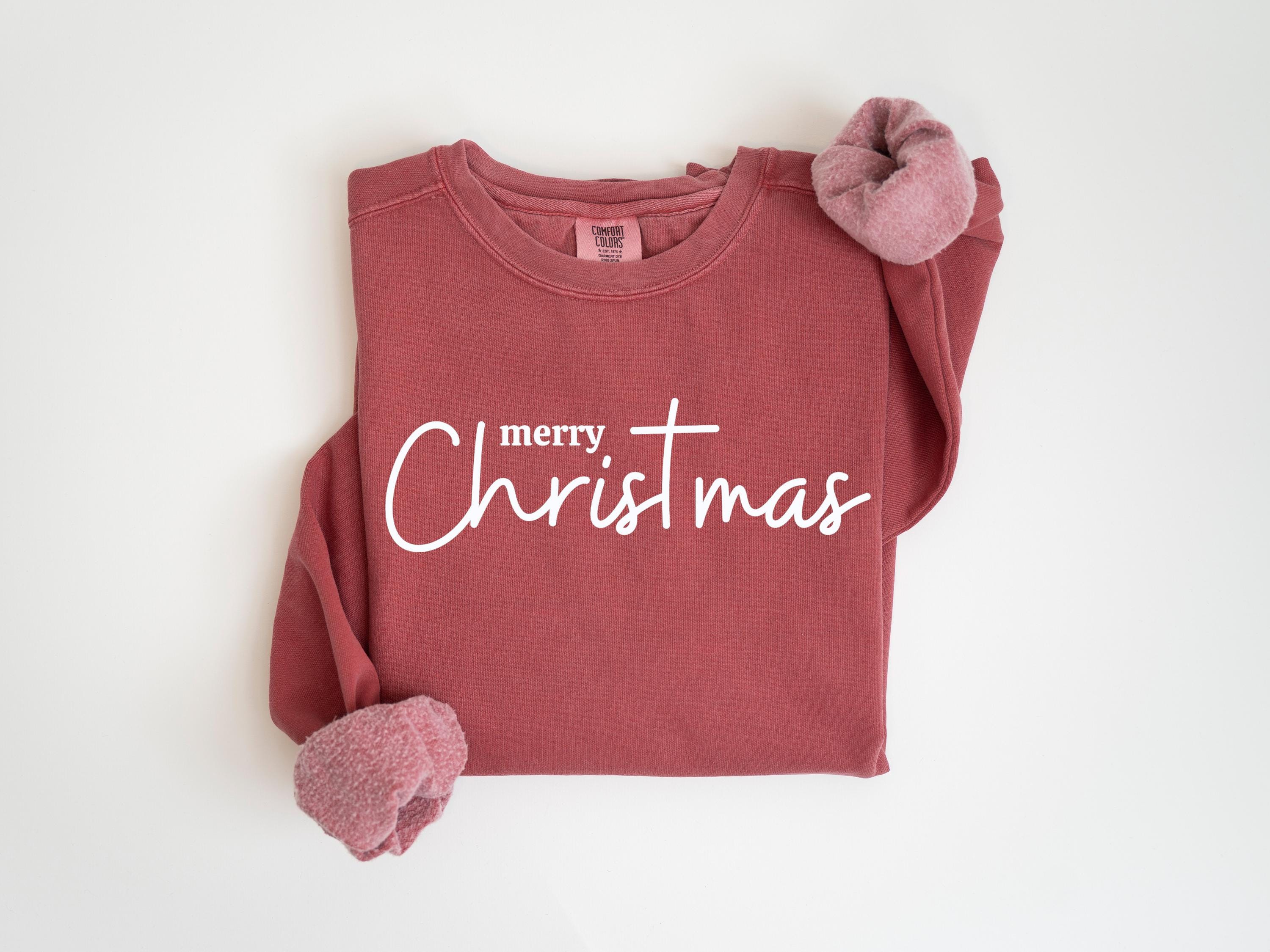 Merry Christmas Sweatshirt, Christian Christmas Sweatshirts, Christmas Cross Sweatshirt, Holiday Church Apparel, Merry Christmas Faith Gift