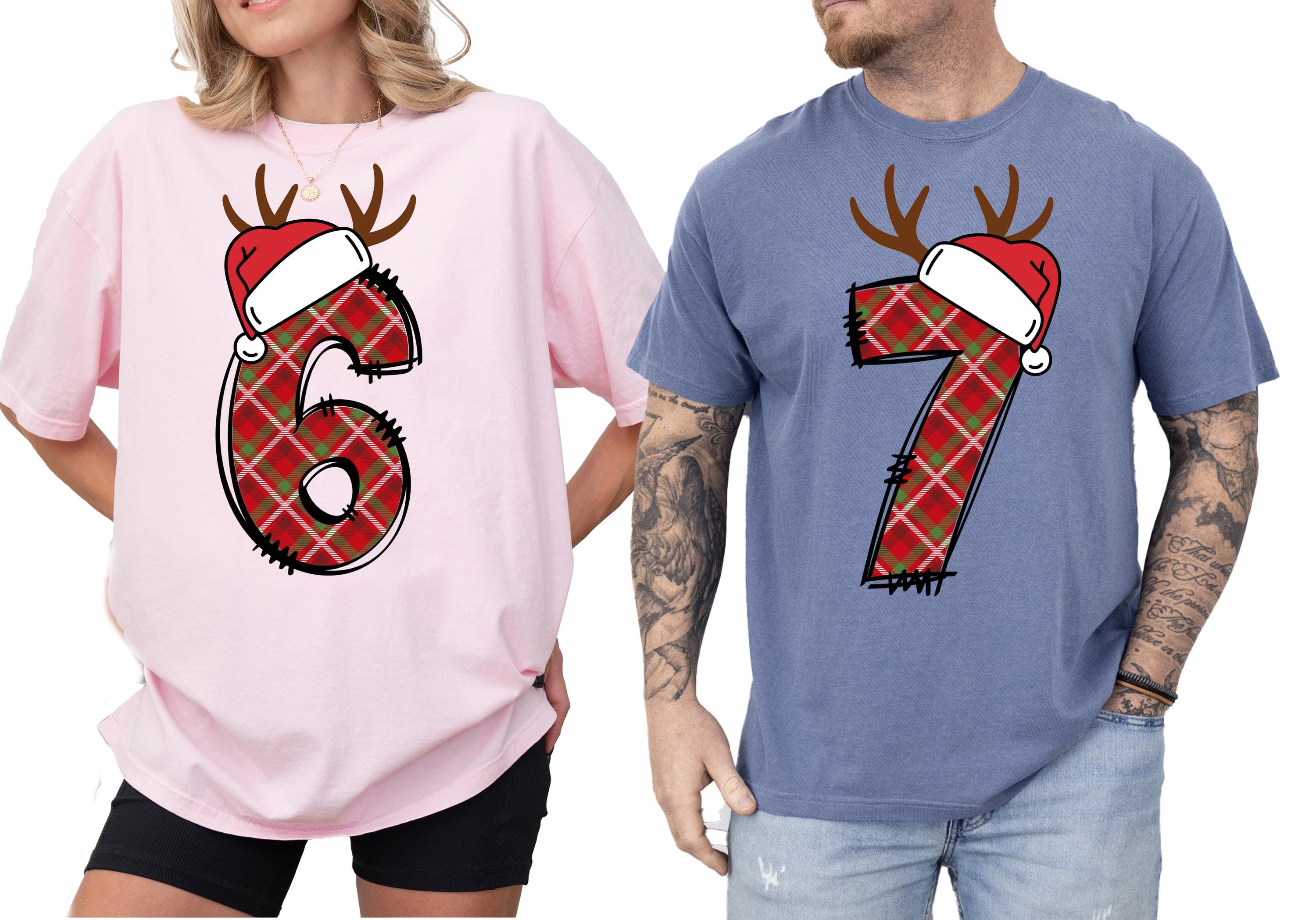 Six Seven Christmas Shirt, 6 7 Christmas Shirt, Funny Number Meme T-Shirt, Viral TikTok Saying Shirt, 6 7 Christmas Gift, Matching Couple