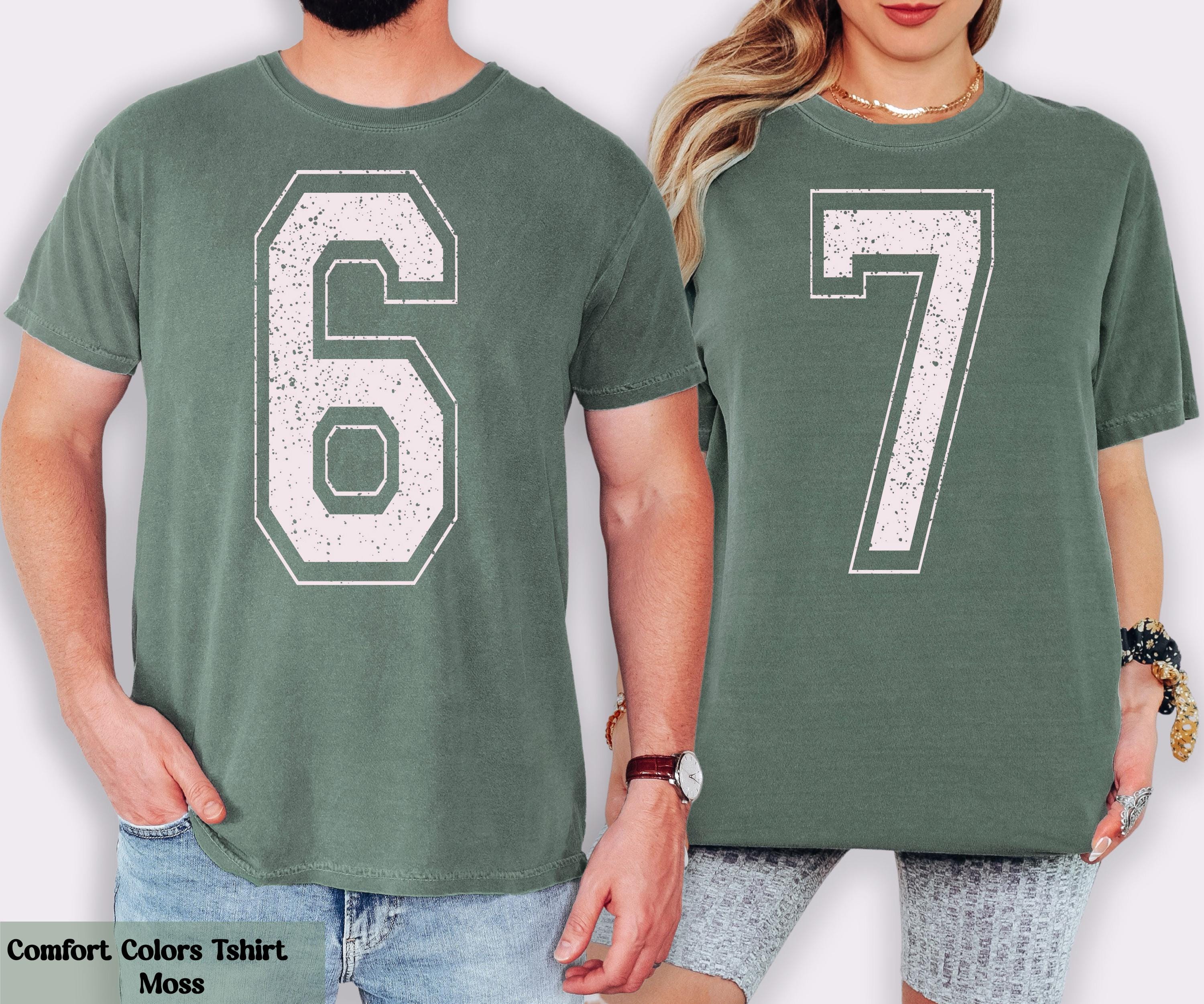 Comfort Colors 6 7 Funny Trendy Shirt, Six Seven Shirt, Couple Meme Shirt, Funny Matching Shirt, Meme Shirt, Six Seven Tiktok Trend Shirt