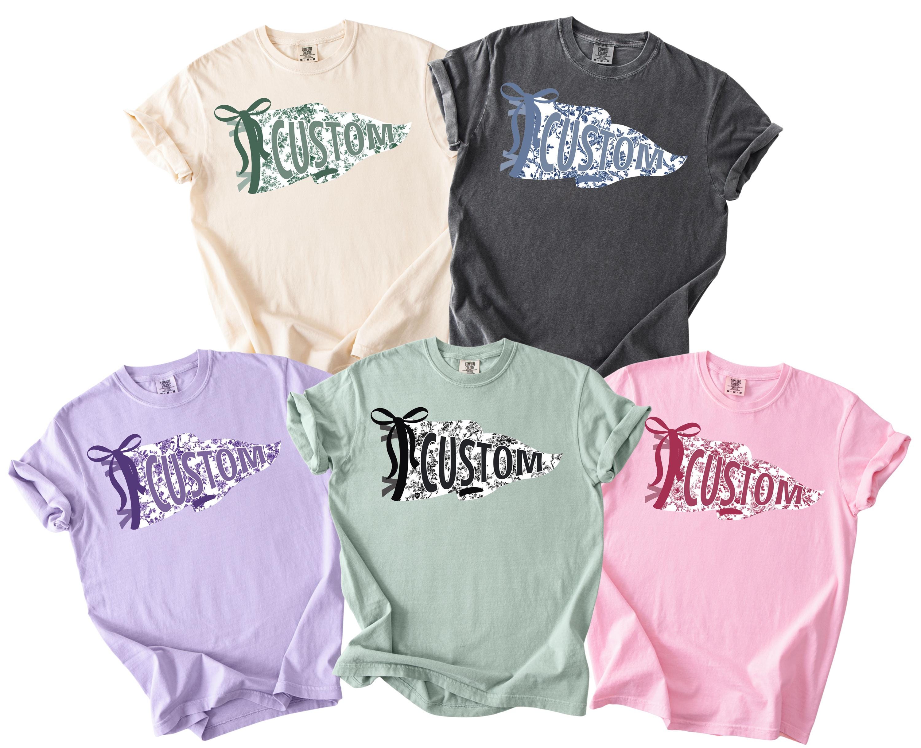 Custom Team Mascot Pennant Flower Shirt, Floral School Spirit Mascot Tee, Game Day Football, Matching Team Tee,Personalized School Team Tee