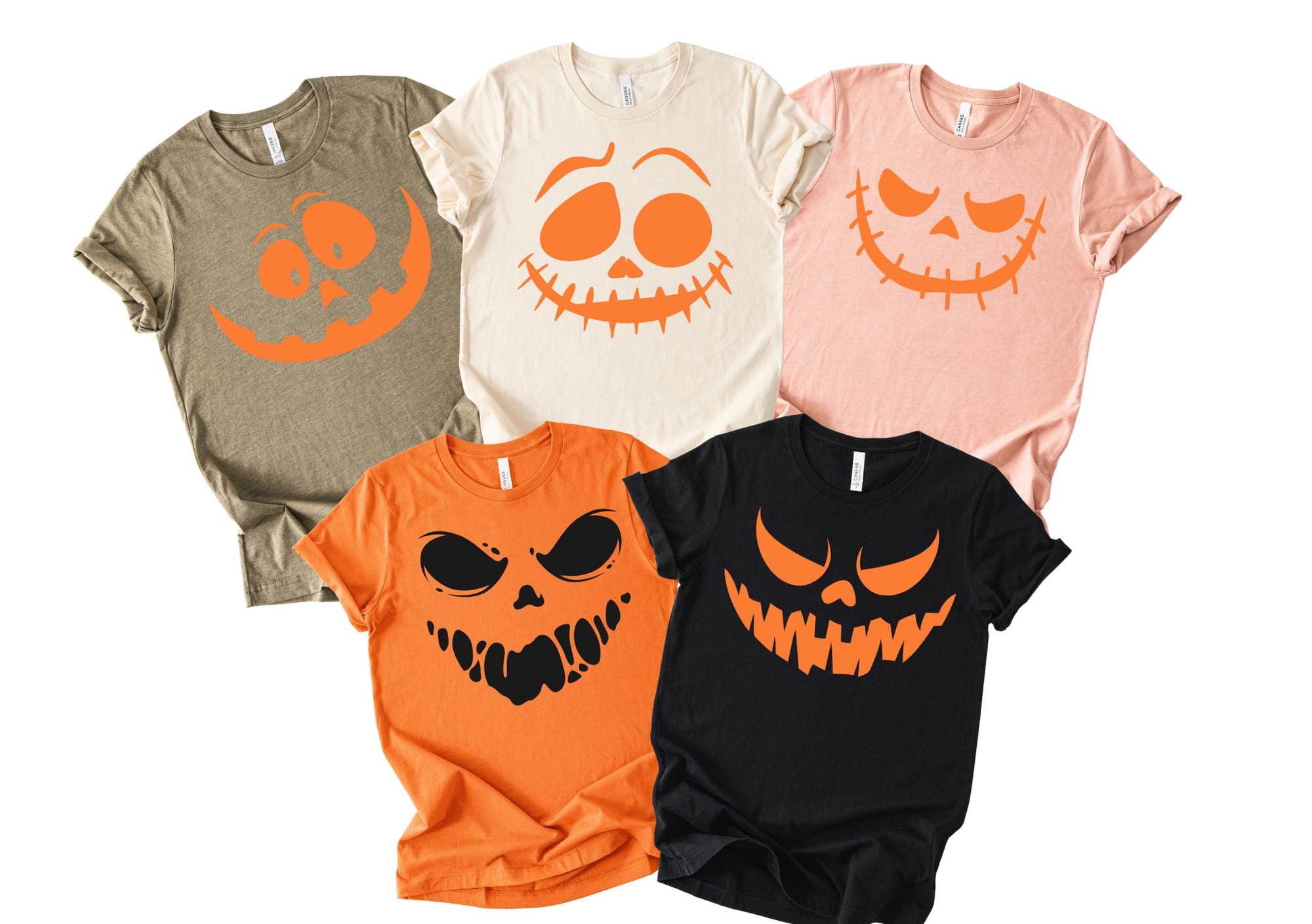 Pumpkin Face Shirt,Halloween Shirt,Funny Pumpkin Shirt,Scary Pumpkin Shirt,Halloween Party Nightmare Shirt,Halloween Face Pumpkin Costumes